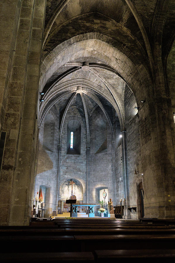 Saint Victor Medieval Abbey interior in Marseille Photograph by Angelo DeVal