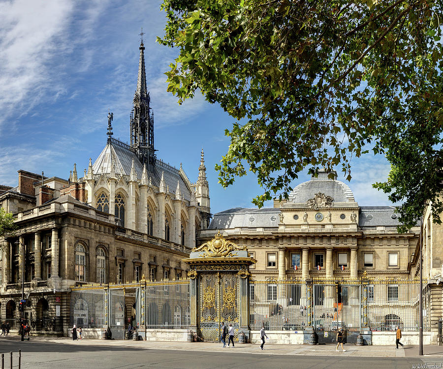 Sainte-Chapelle and Palais de Justice Paris Photograph by Weston Westmoreland