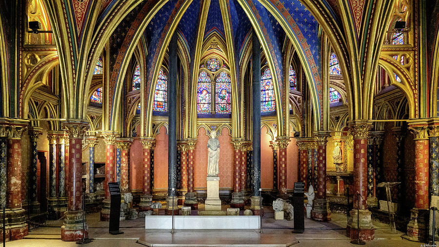 Sainte-Chapelle Lower Chapel Paris 04 Photograph by Weston Westmoreland