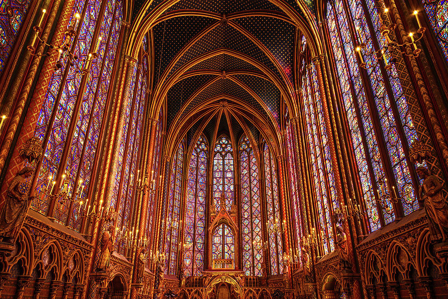 Sainte Chapelle Panorama Photograph by Dee Potter
