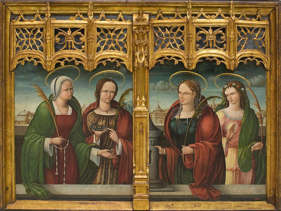 Saints Apollonia Lucy and Barbara and another Holy Martyr Photograph by Paul Fearn
