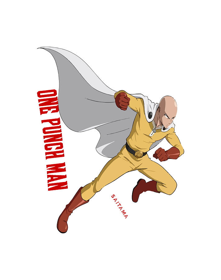 Saitama One Punch Man prints art Digital Art by Daniel Class - Fine Art ...