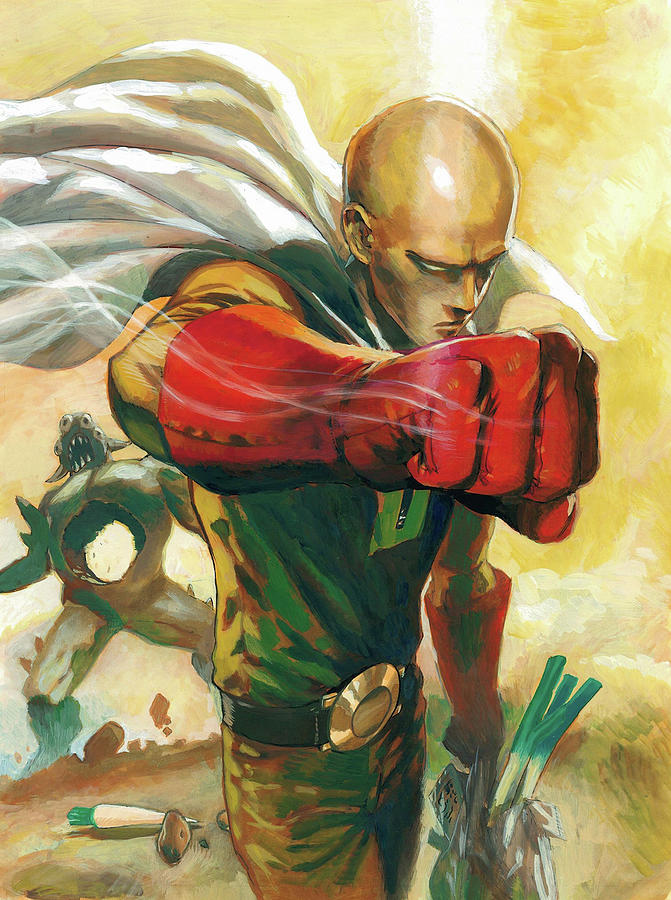 Saitama's Fist of Justice Digital Art by Harley Anime - Fine Art America