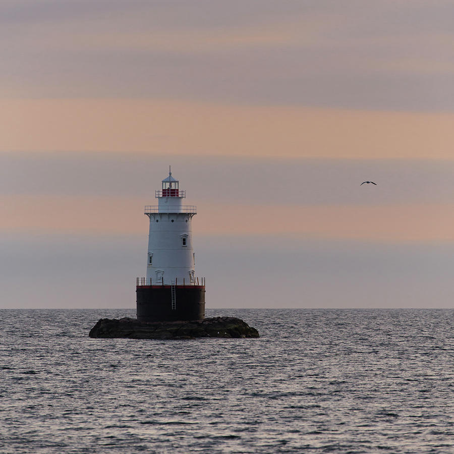 Sakonnet Light Square Format Image Photograph by Andrew Pacheco
