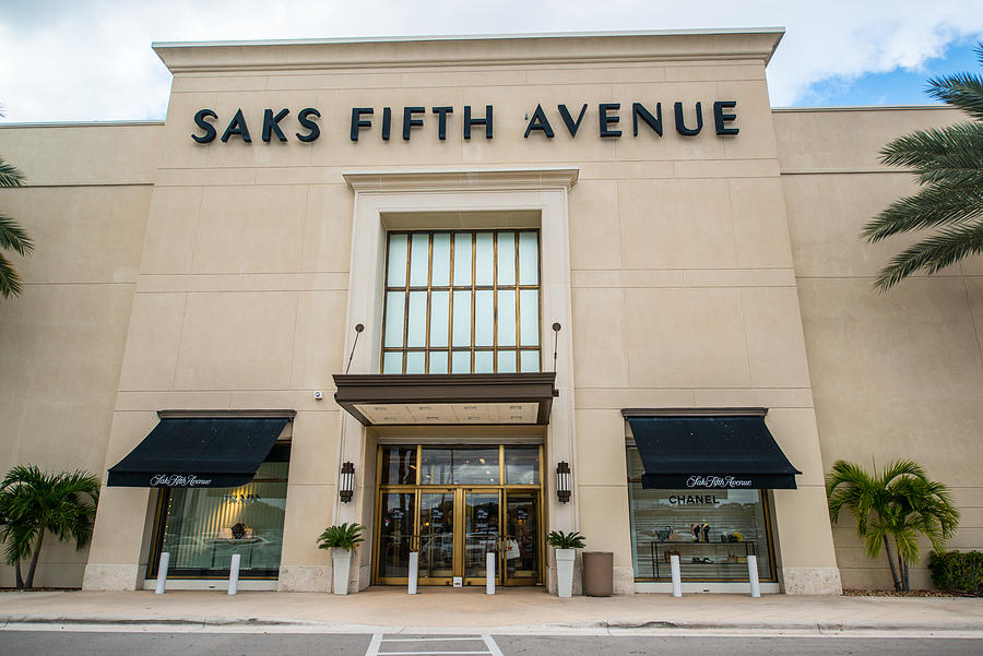 Saks Fifth Avenue Department Store in Boca Raton, USA Photograph by Anouchka