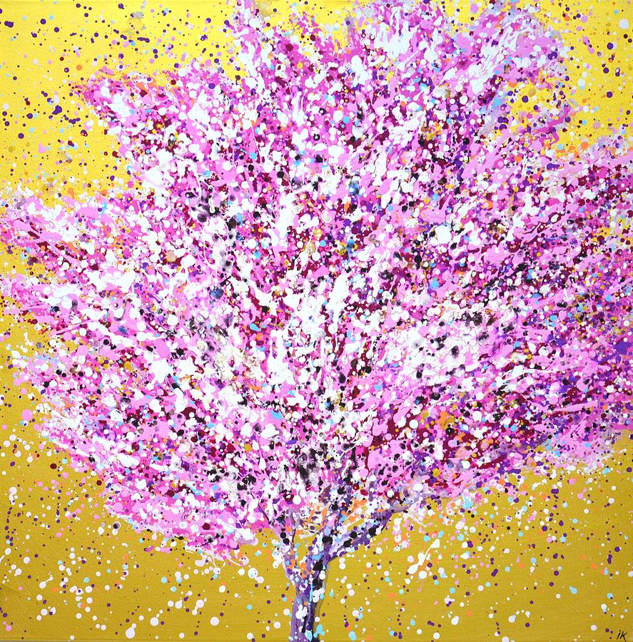 Sakura cherry blossoms 2. Painting by Iryna Kastsova