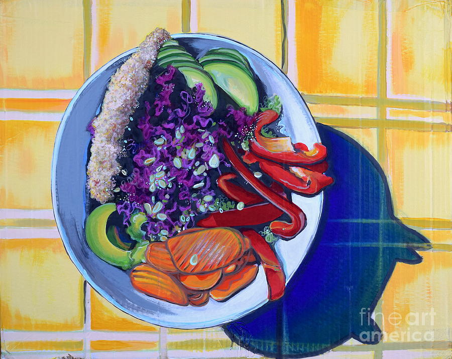 Salad Painting by Mark Blome