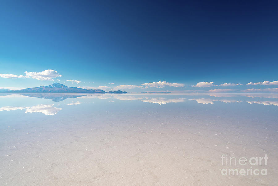Space Photograph - Salar de Uyuni, Bolivia by Delphimages Photo Creations
