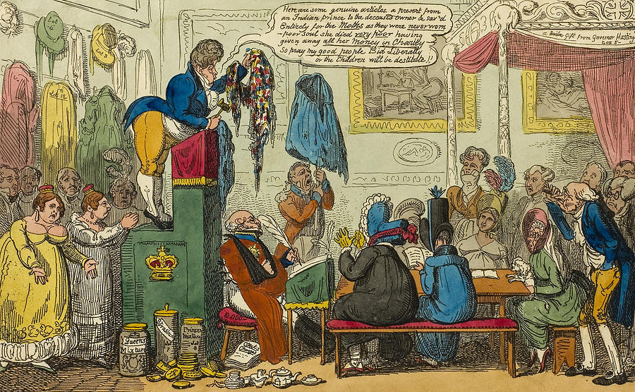 Sales by Auction Relief by George Cruikshank