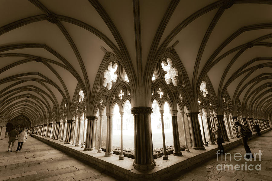 Salisbury Cathedral Cloisters Photograph by Peter Noyce