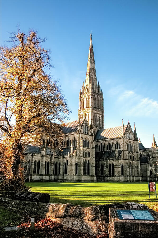 Architecture Photograph - Salisbury Cathedral by Phyllis Taylor