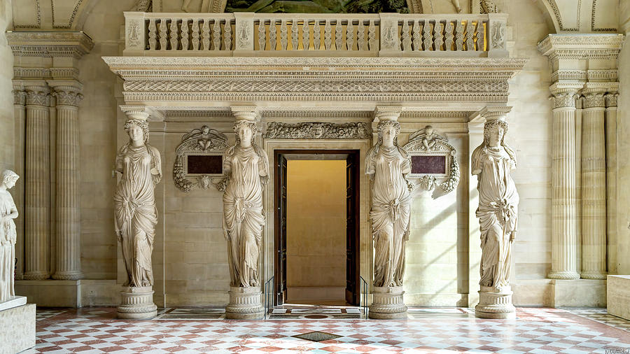 Salle des Caryatides Louvre Paris 03 Photograph by Weston Westmoreland