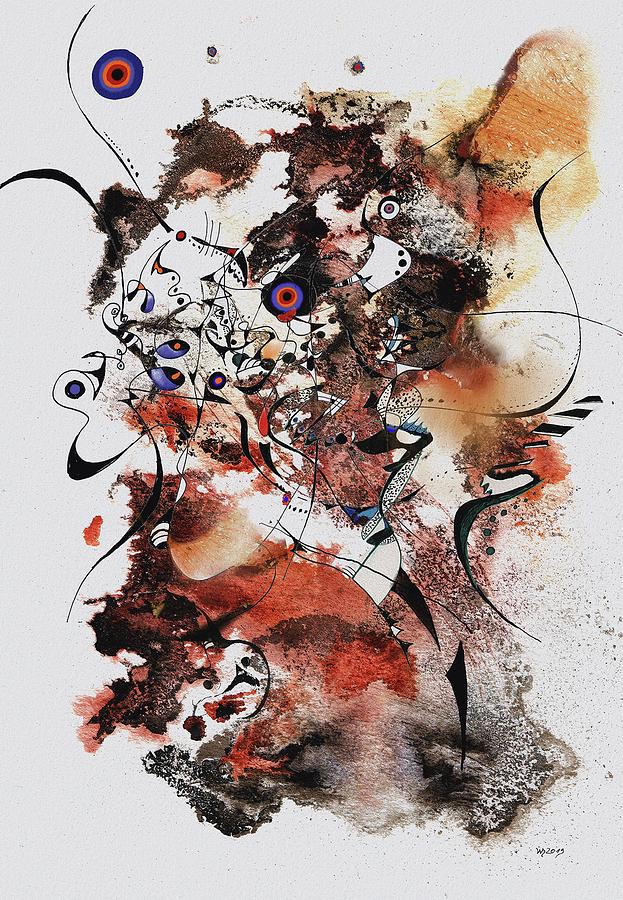 Abstract Ink Painting - Sallirimba Sussulai by Wolfgang Schweizer Abstract Ink Painting - Sallirimba Sussulai by Wolfgang Schweizer