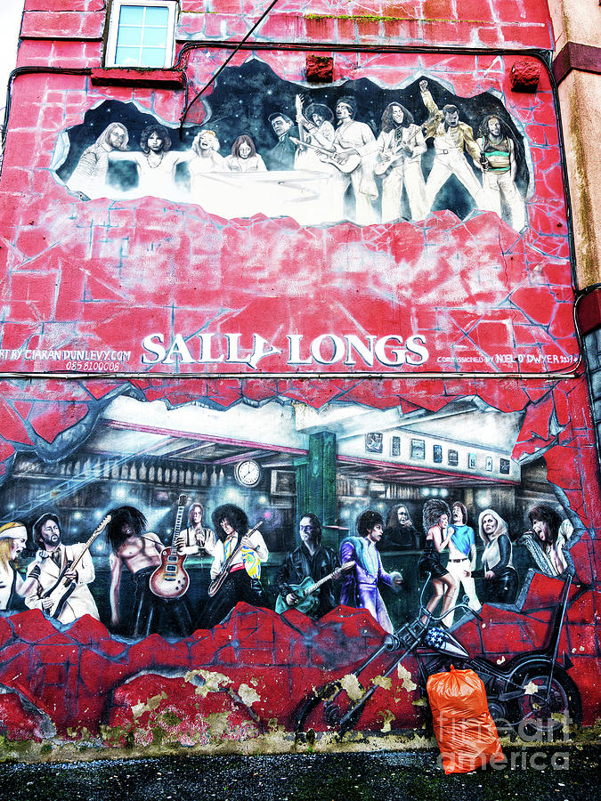 Sally Longs Pub Wall Mural Galway Photograph by John Rizzuto
