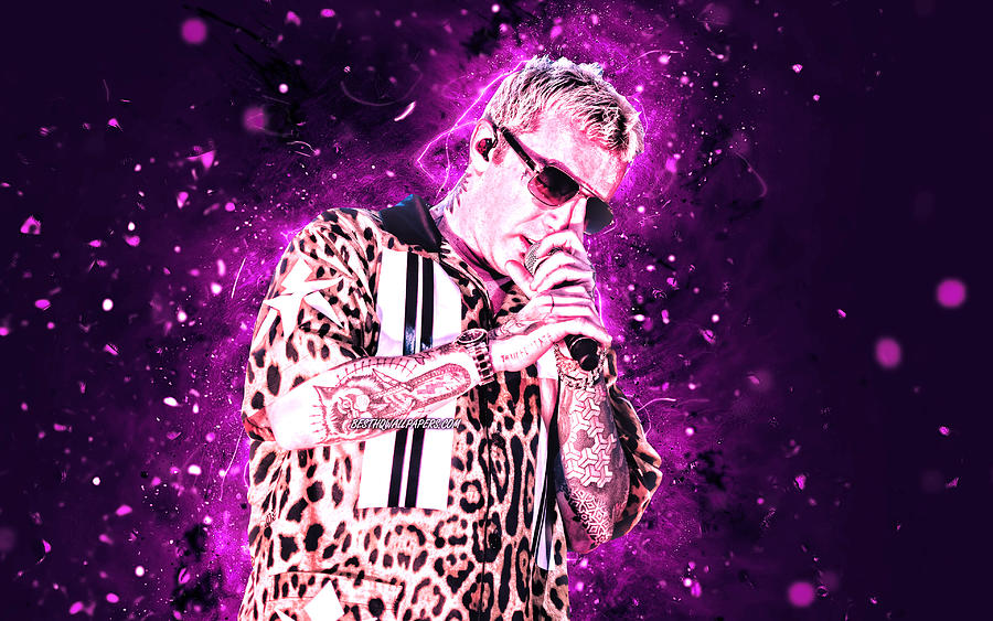 Salmo-4K-Violet-Neon-Lights-Italian-Rapper-Music-Stars.Jpg Digital Art ...