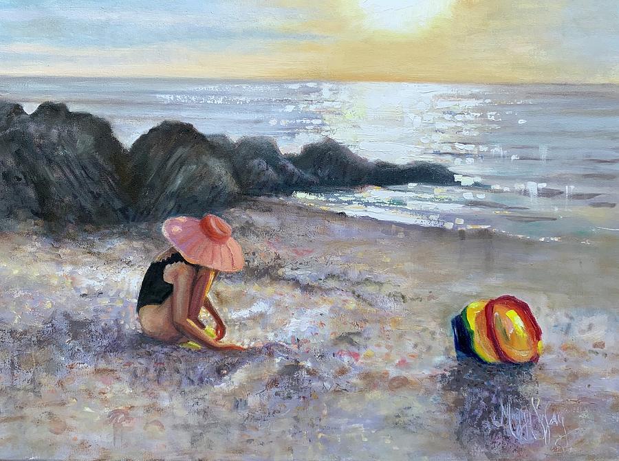 Salmon Hat Painting by Maggii Sarfaty