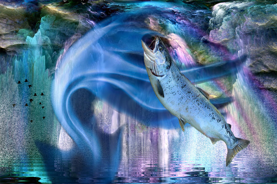 Salmon Spirit Digital Art by Lisa Yount