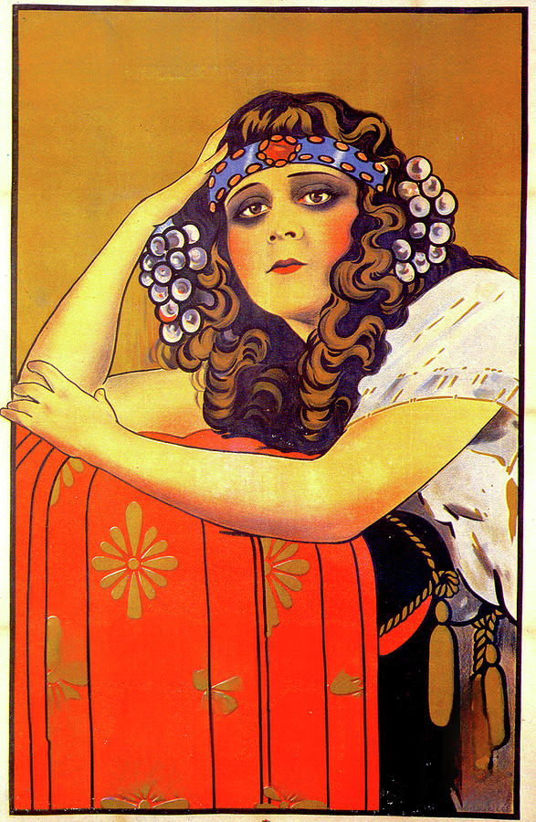 Salome, 1918, movie poster painting Painting by Movie World Posters