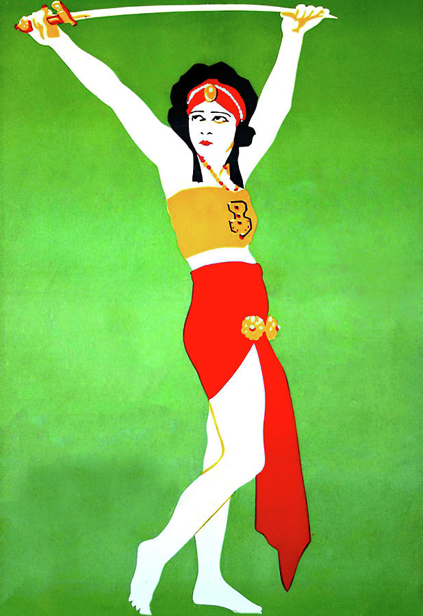 Salome, 1923, movie poster painting Painting by Movie World Posters