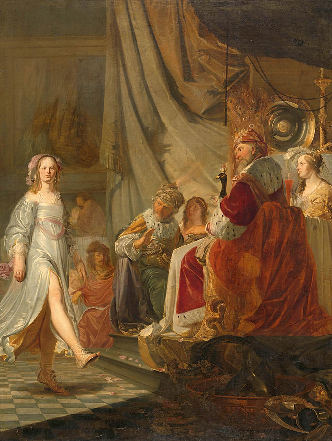 Salome dancing for Herod Painting by Hans Horions