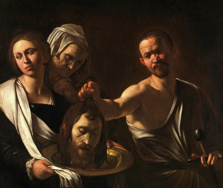 Salome Receives The Head Of John The Baptist 1609 1610 Painting By   Salome Receives The Head Of John The Baptist 1609 1610 Caravaggio 