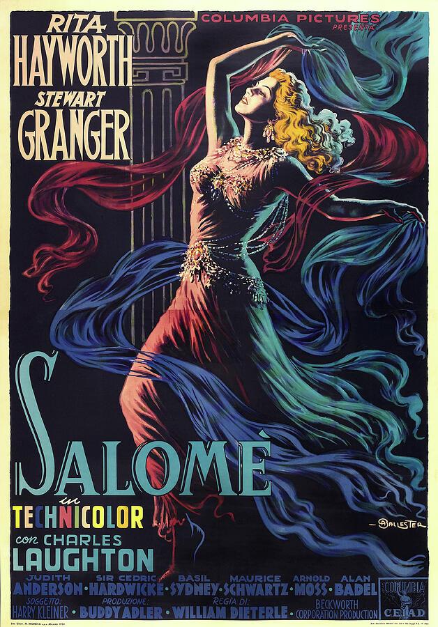 ''Salome'', 1953 - art by Anselmo Ballester Mixed Media by Stars on Art ...