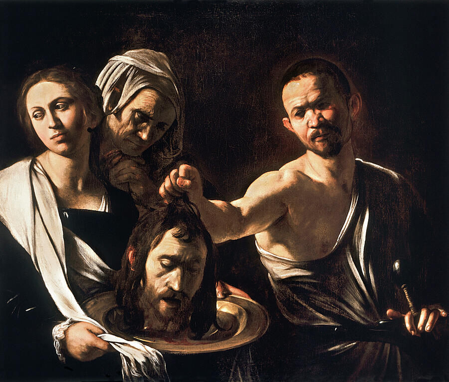 Salome with the Head of John the Baptist by Caravaggio 1610 Painting by ...