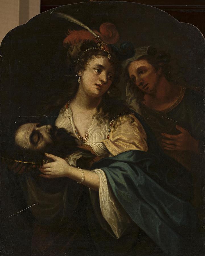 Salome with the head of St John the Baptist Painting by Ottavio Leoni ...