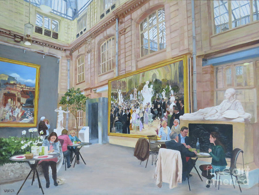 Salon des Artistes, Rouen Museum Painting by Vanajas Fine-Art
