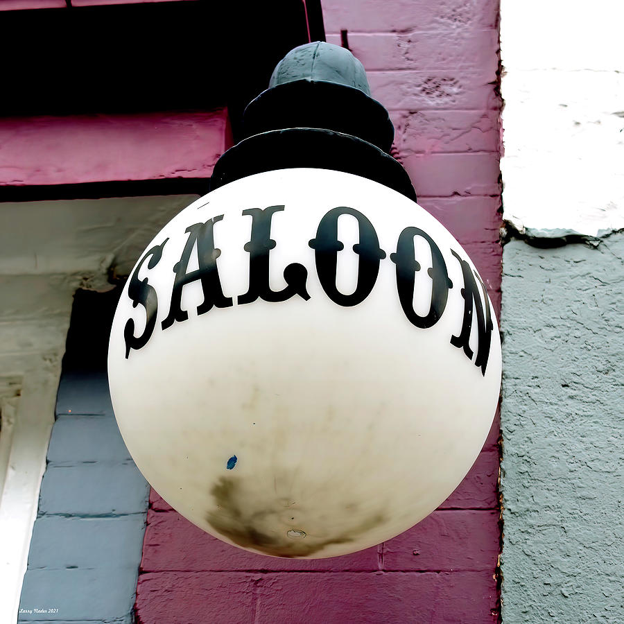 Saloon Light Outside Bisbee Grand Hotel Photograph by Larry Nader