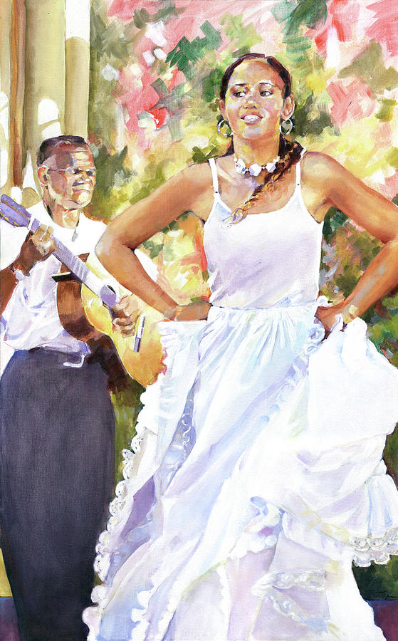 Salsa in the Park Painting by Penny Taylor-Beardow