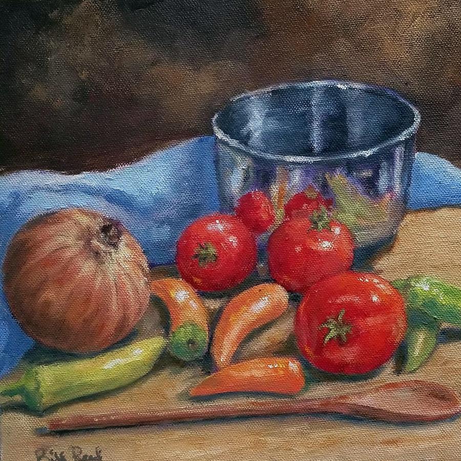 Salsa Makins Painting by William Reed