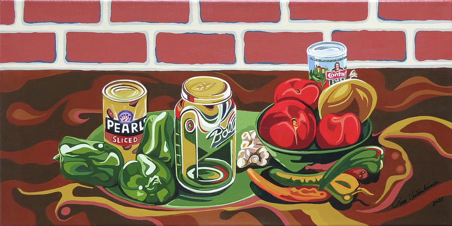 Salsa Time Painting by Pam Veitenheimer