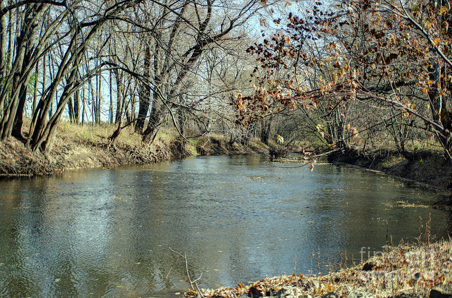 Salt Creek - DeWitt County Illinois 0889 Photograph by Alan Look - Pixels