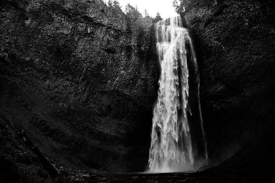 Salt Creek Falls Black and White 2 Photograph by Pelo Blanco Photo