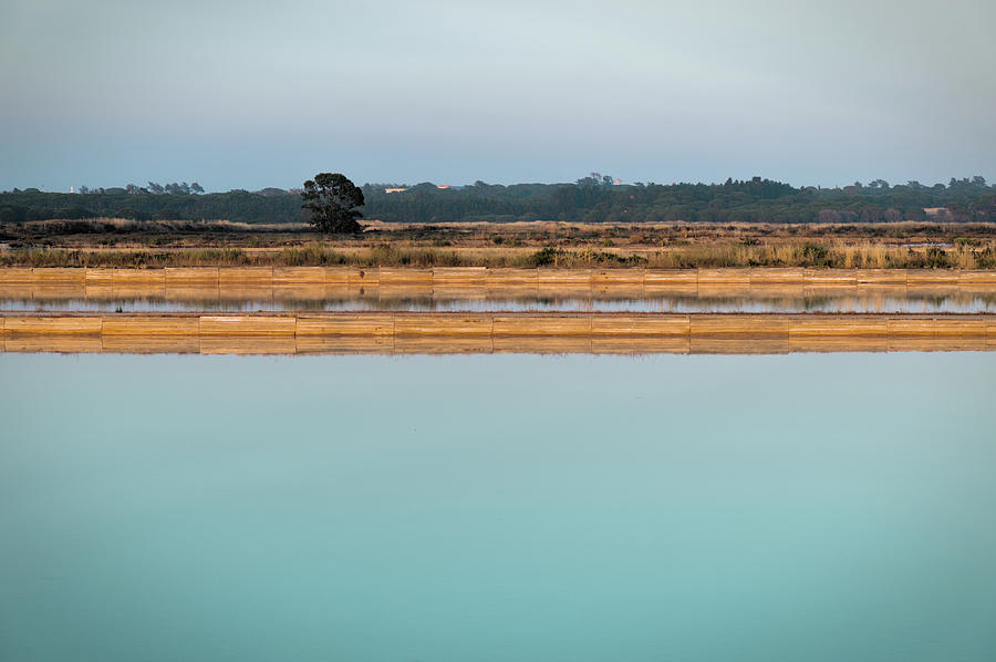 Salt Evaporation Ponds in Ria Formosa Photograph by Angelo DeVal