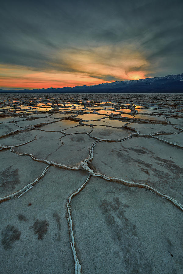 Salt Flats Reflection Photograph by Jon Glaser