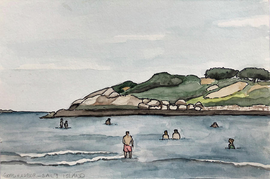 Salt Island Painting by MaryJo Clark