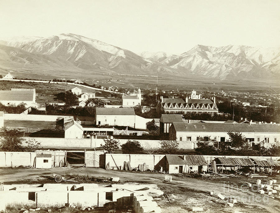 Salt Lake City, 1869 Photograph by Andrew Joseph Russell