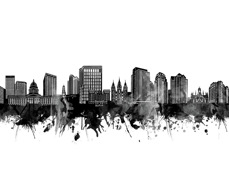 New York Skyline Black And White Digital Art by Bekim M - Fine Art