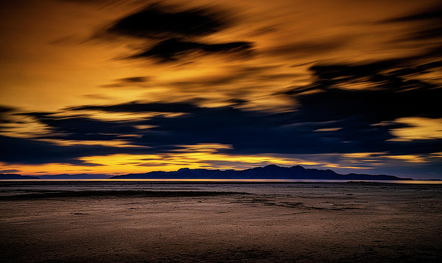 Salt Lake Sunset Photograph by Paul Bartell