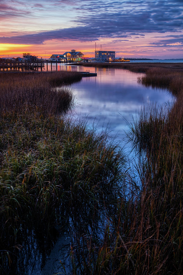 Salt Marsh Sunrise Photograph by Nick Noble