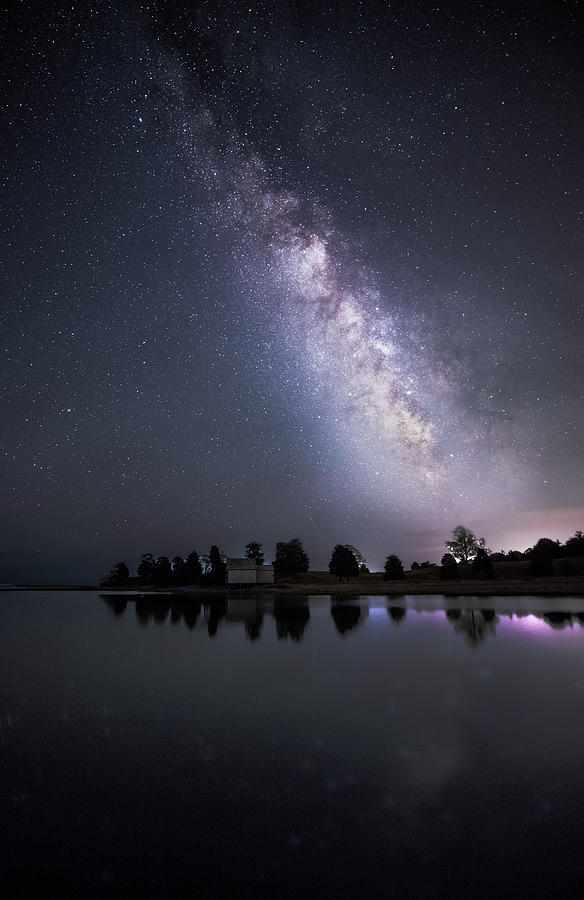Salt Pond and Milky Way Photograph by Juergen Roth