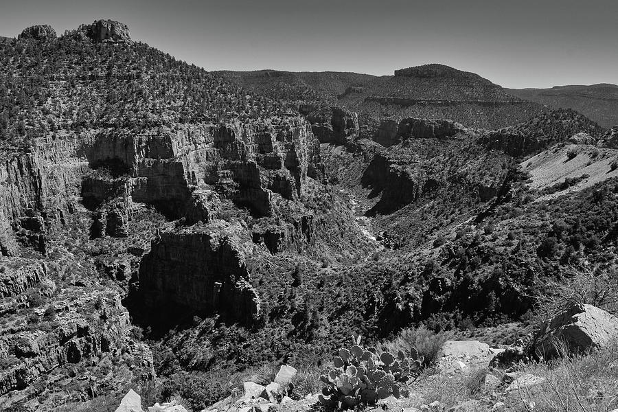 Salt River Canyon Black and White, Arizona Photograph by Chance Kafka