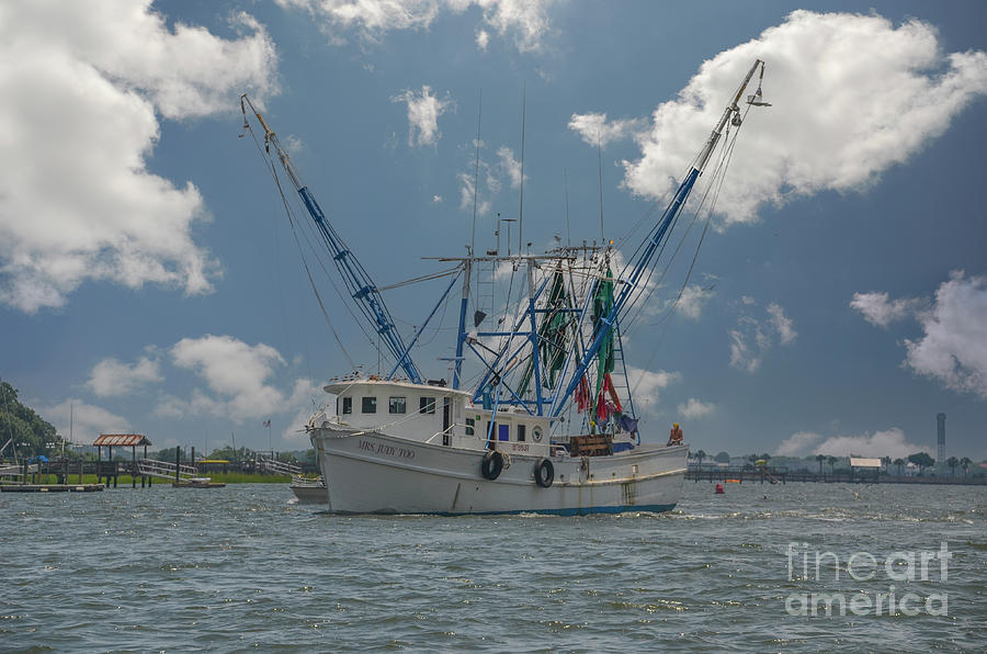 Salty Waters Shrimping Photograph