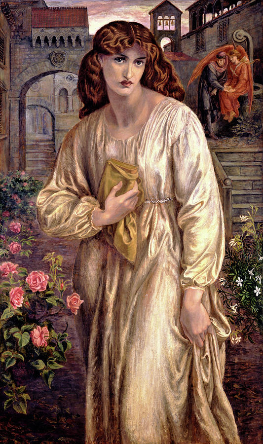 Salutation of Beatrice - Digital Remastered Edition Painting by Dante Gabriel Rossetti