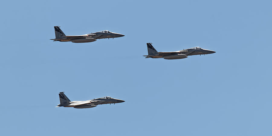 Salute - F-15C Eagle Fighter Jets Photograph by KJ Swan - Pixels