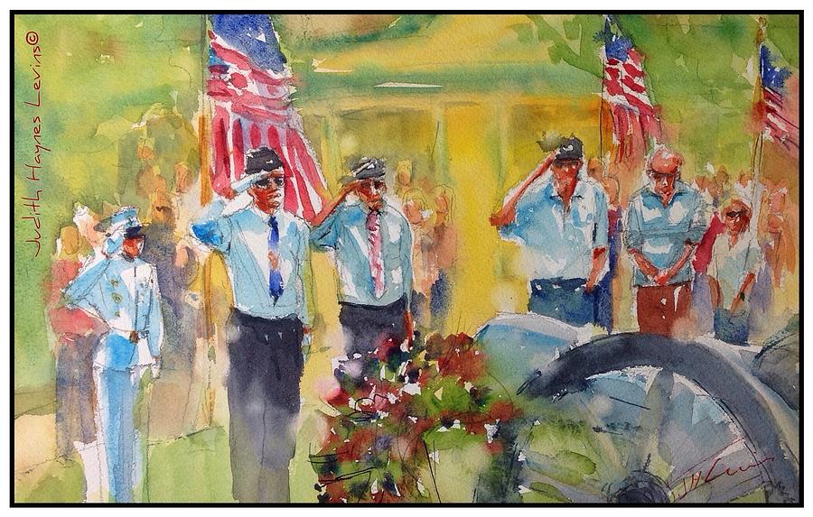 Salute Painting by Judith Levins