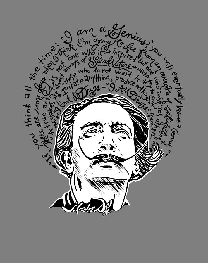 Salvador Dali Artist Graphic Tee Shirt Vintage Gift Men Women T