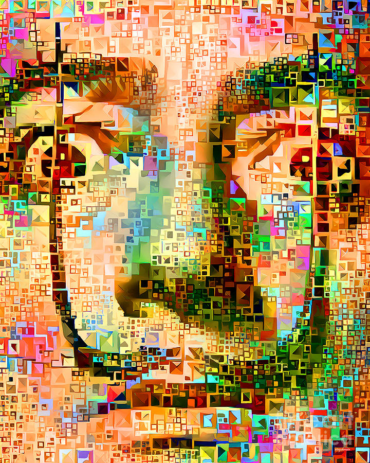 Salvador Dali in Contemporary Mid Century Modern MCM Cubism 20210321 Photograph by Wingsdomain Art and Photography